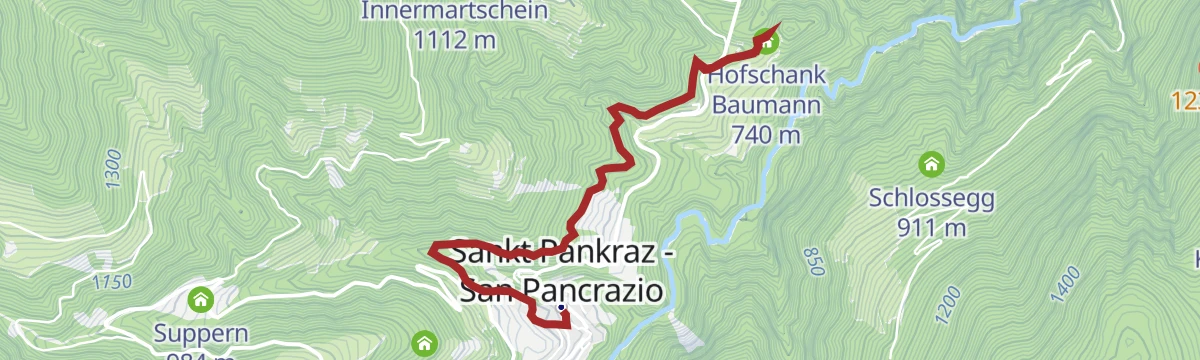 Route map: Sentiero naturalistico S. Pancrazio